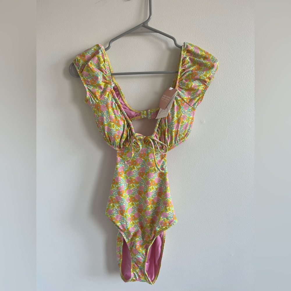 One piece floral swimsuit from dippin daisys